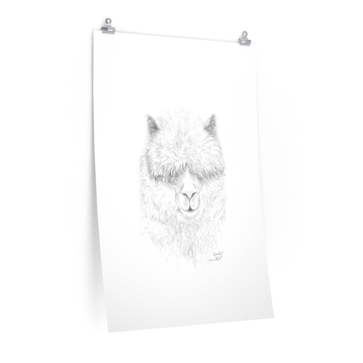 OMILY Llama- Art Paper Print