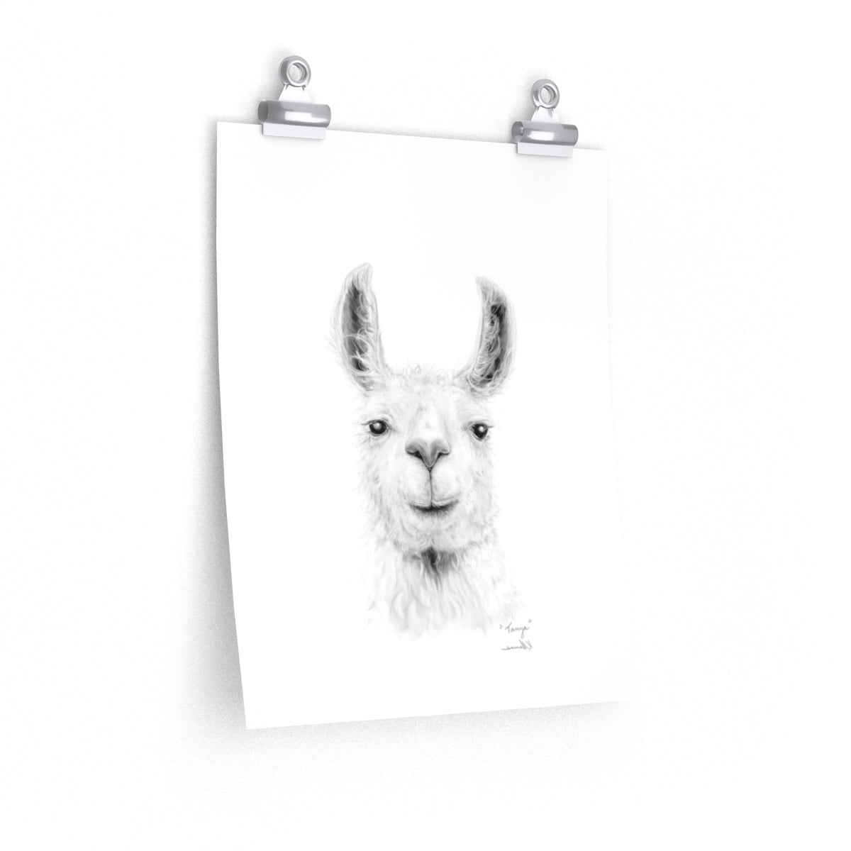 TANYA Llama- Art Paper Print