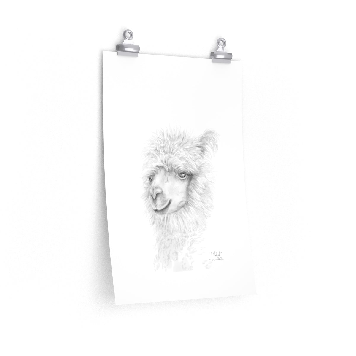 YAKOB Llama- Art Paper Print