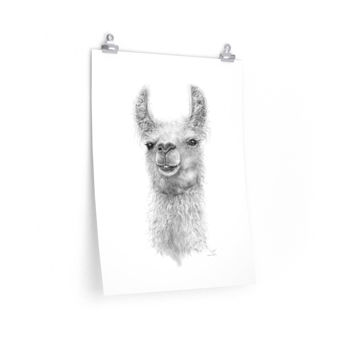 CRYSTAL Llama- Art Paper Print