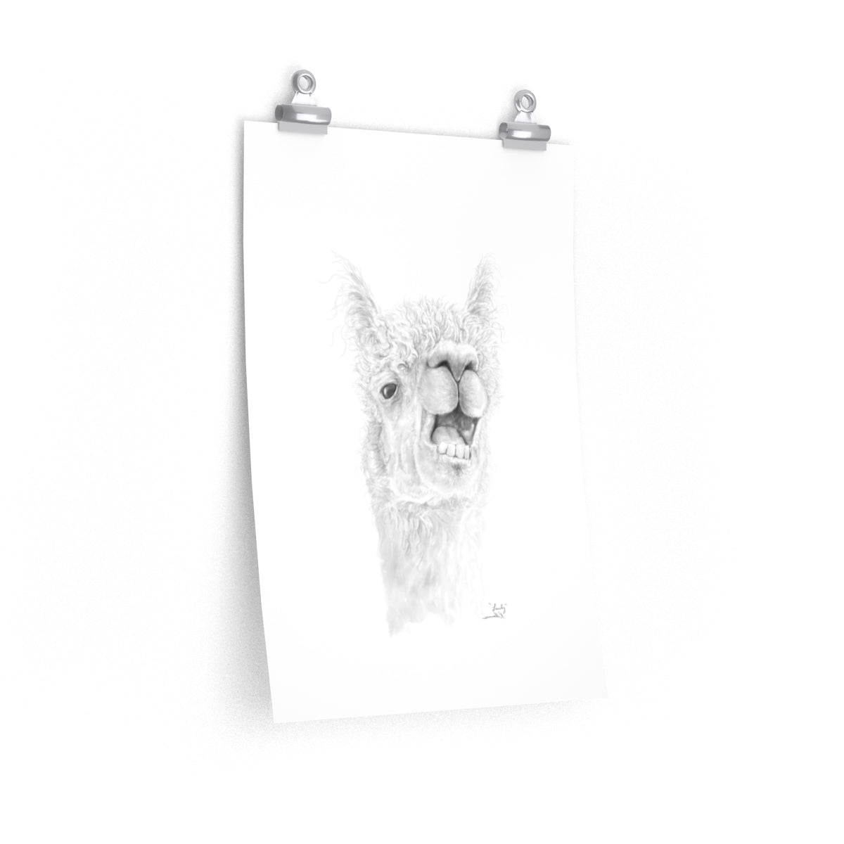 LANTY Llama- Art Paper Print