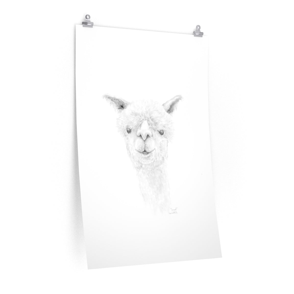 JJARED Llama- Art Paper Print