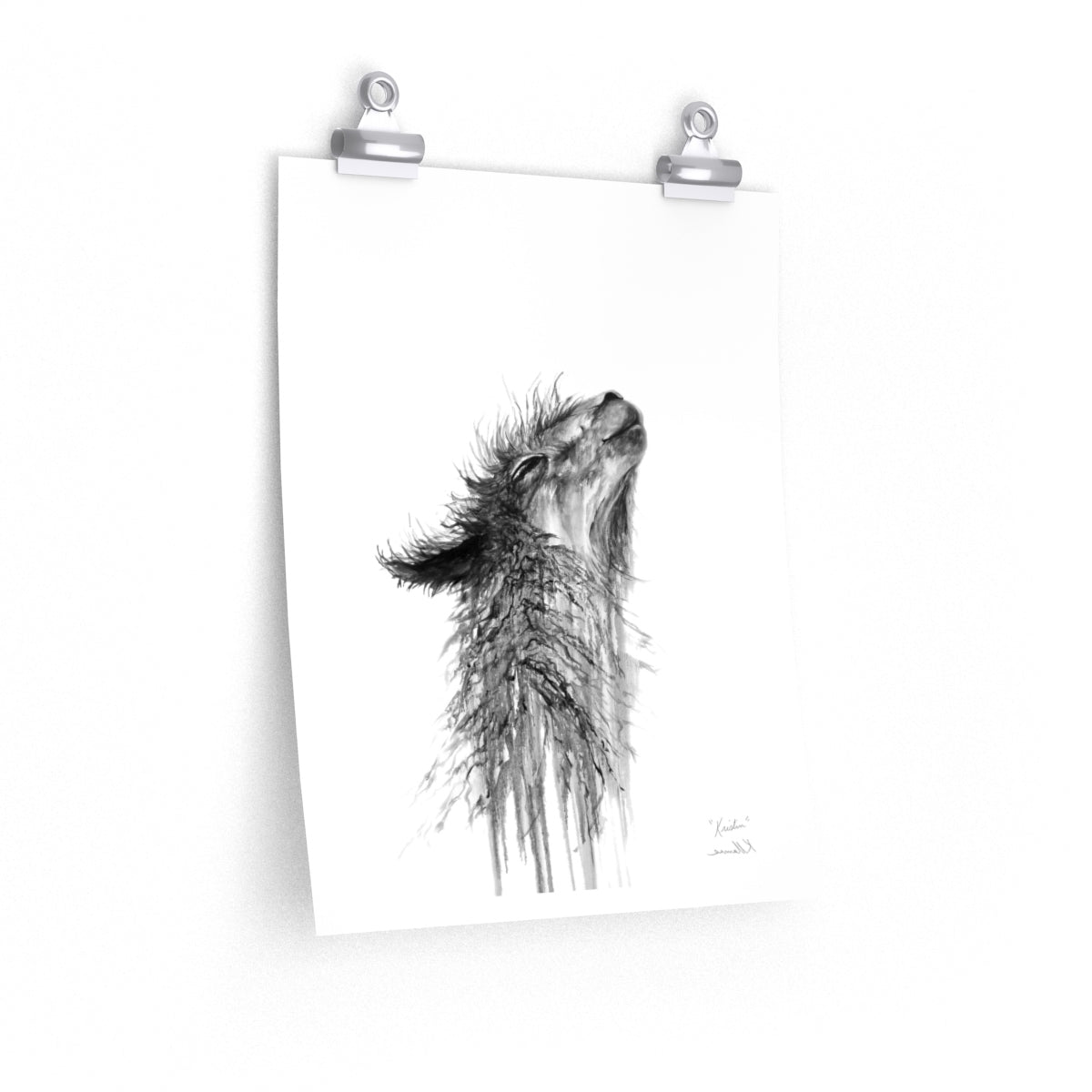 KRISTIN Llama- Art Paper Print