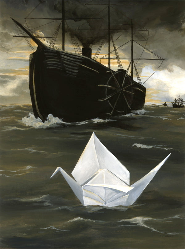 A Tsuru for Perry - K. Llamas Wall Art Print