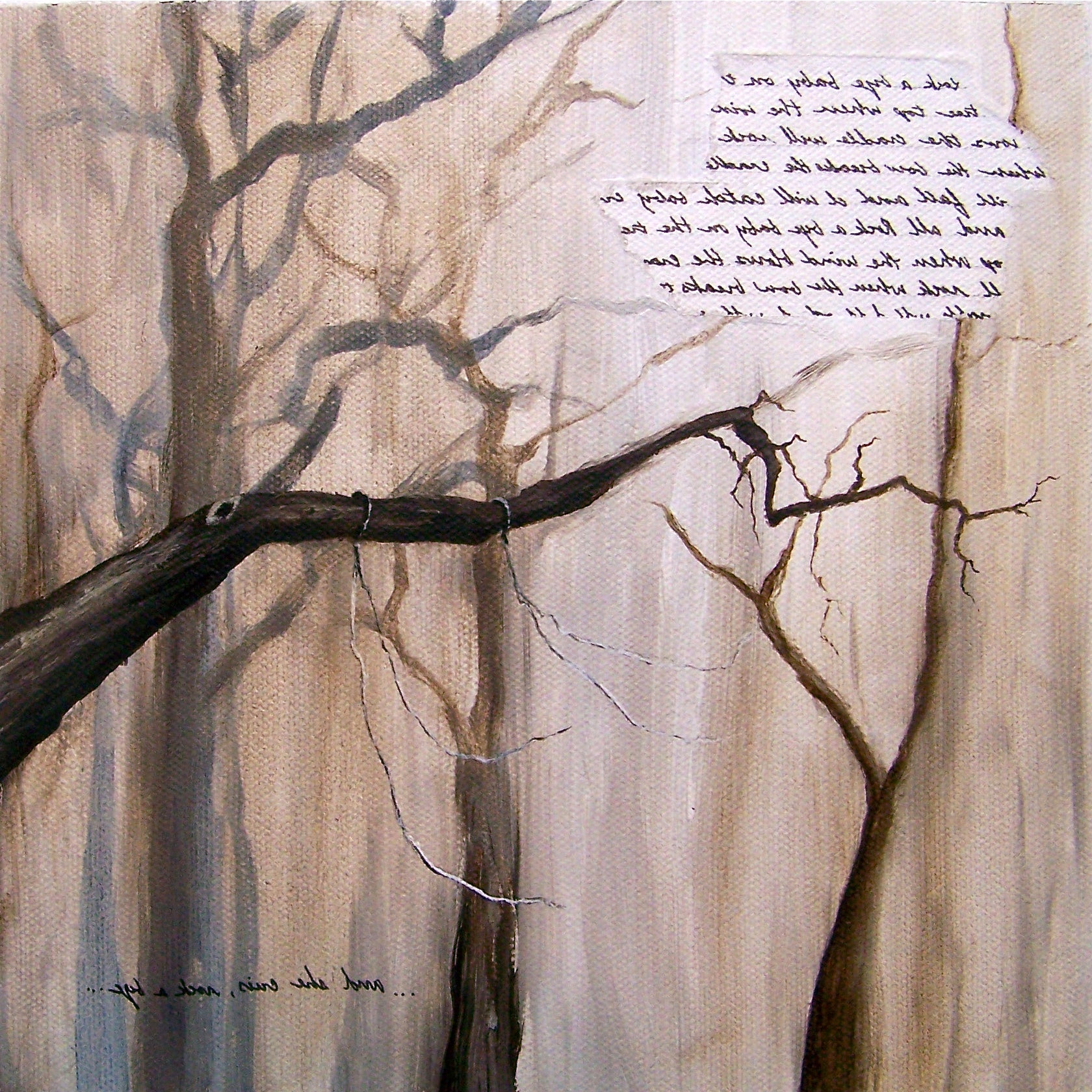 Square Framed Art Print | Lullaby: And She Cries