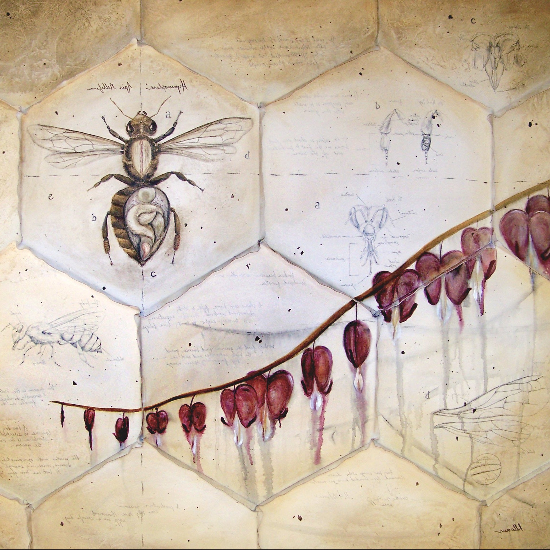 Square Framed Art Print | Lullaby: Colony Collapse Disorder