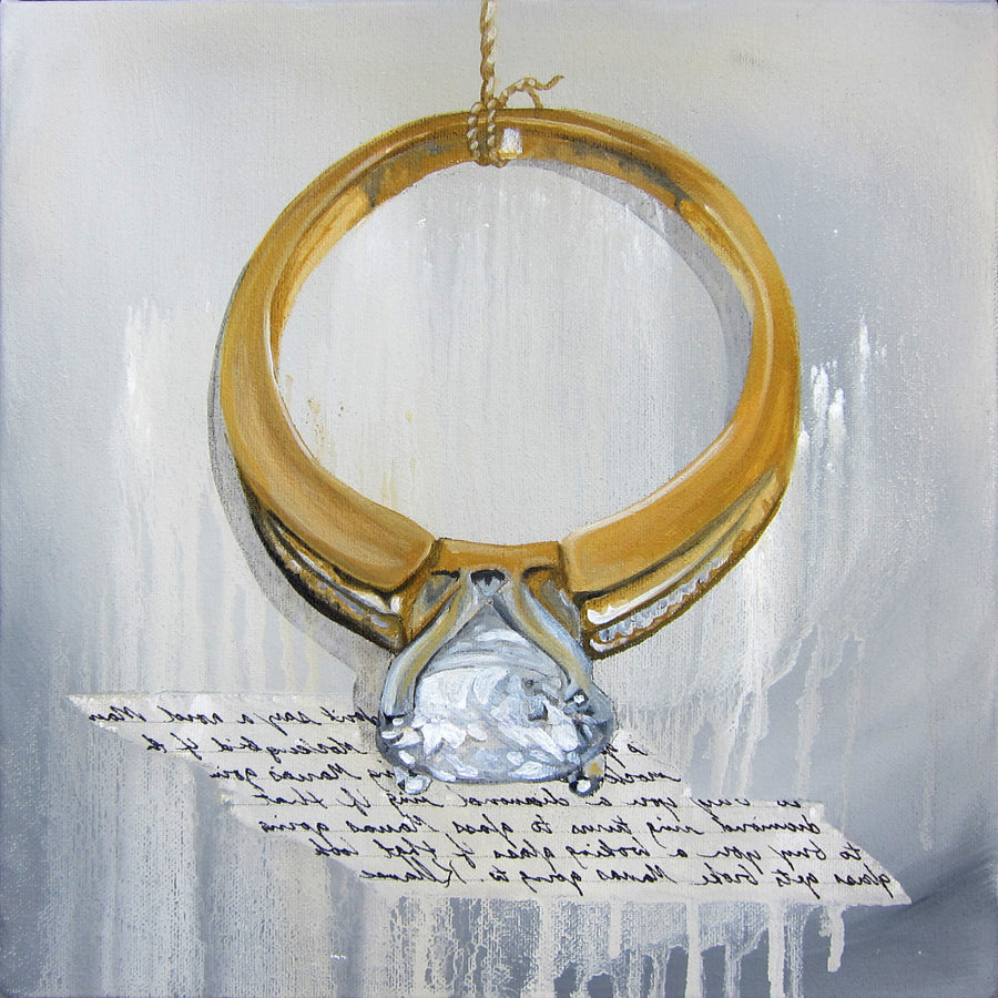 Square Framed Art Print | Lullaby: Diamond Ring