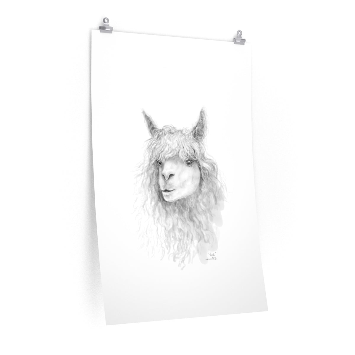 LEXI Llama- Art Paper Print