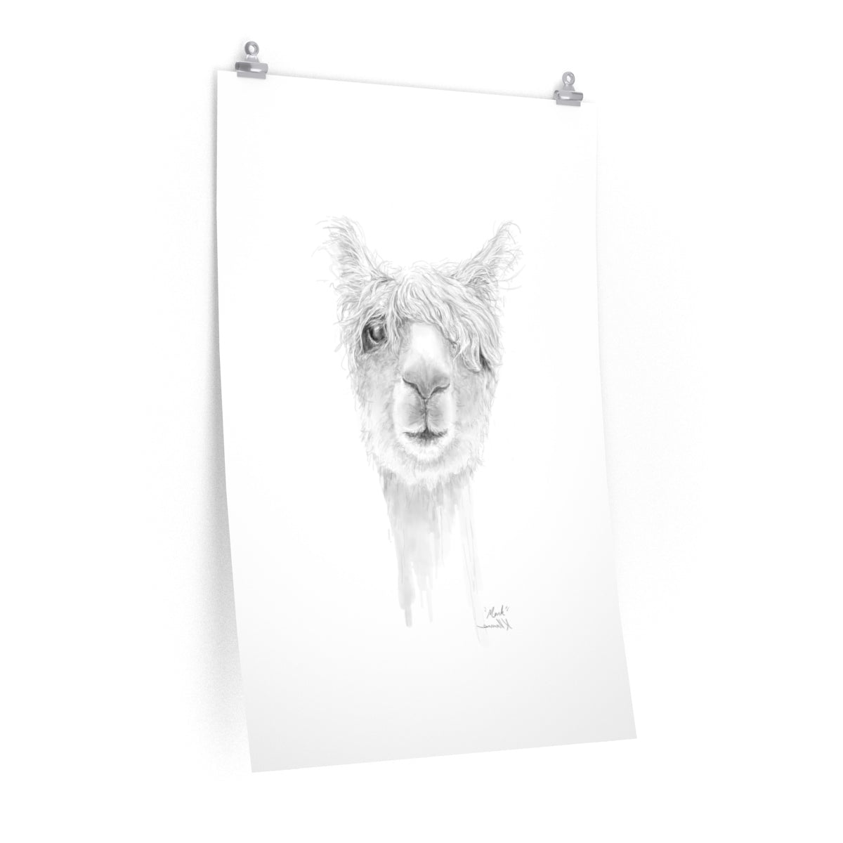 MARK Llama- Art Paper Print