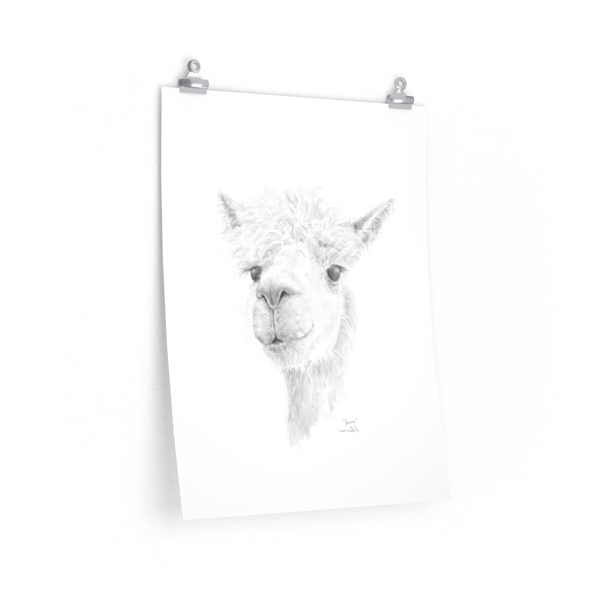Jenna Llama- Art Paper Print