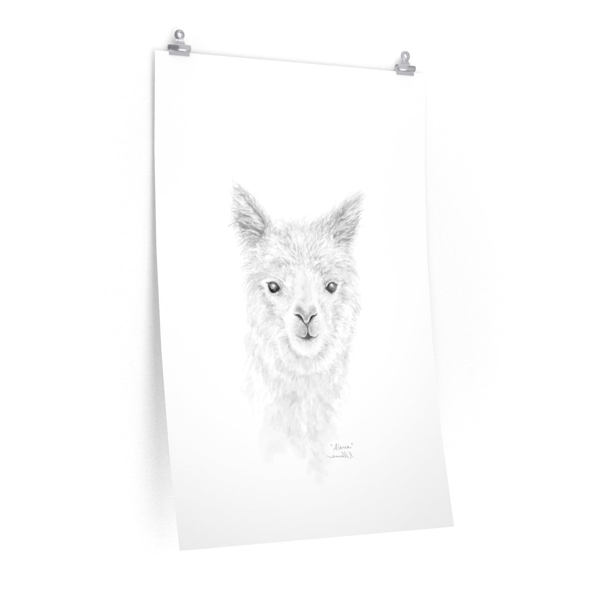 ALARIA Llama- Art Paper Print