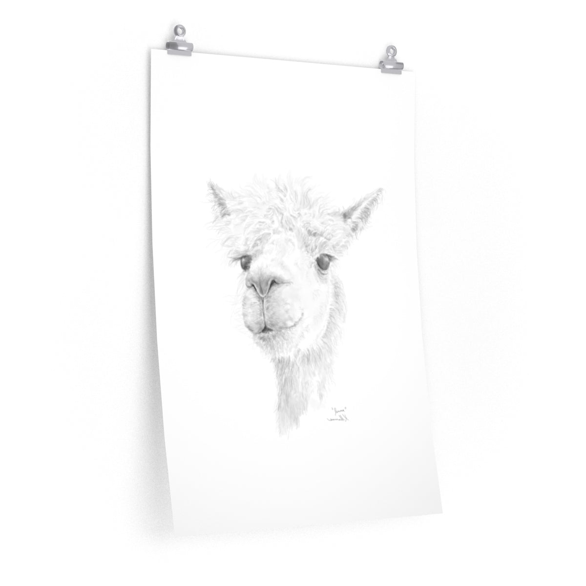 Jenna Llama- Art Paper Print