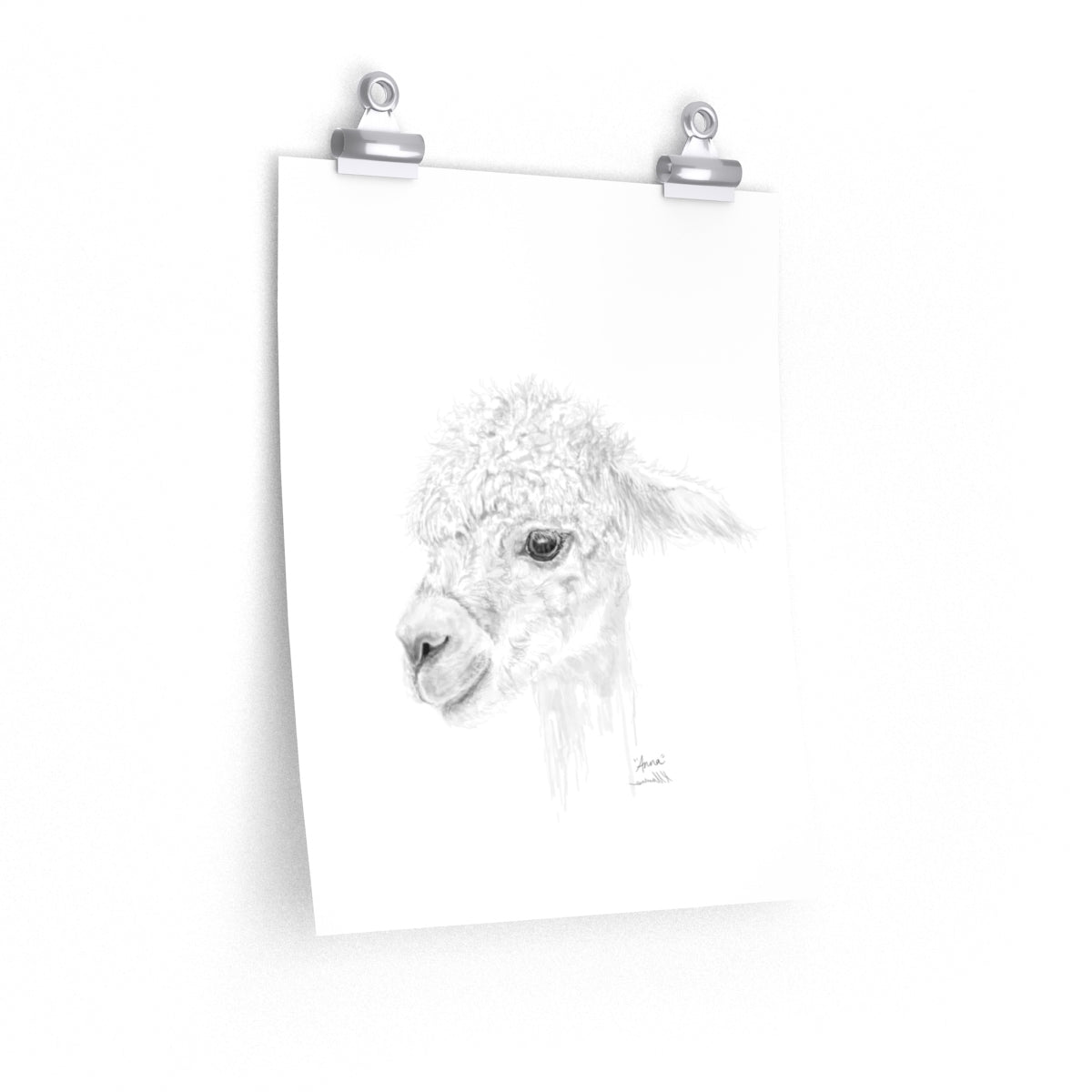 ANNA Llama- Art Paper Print