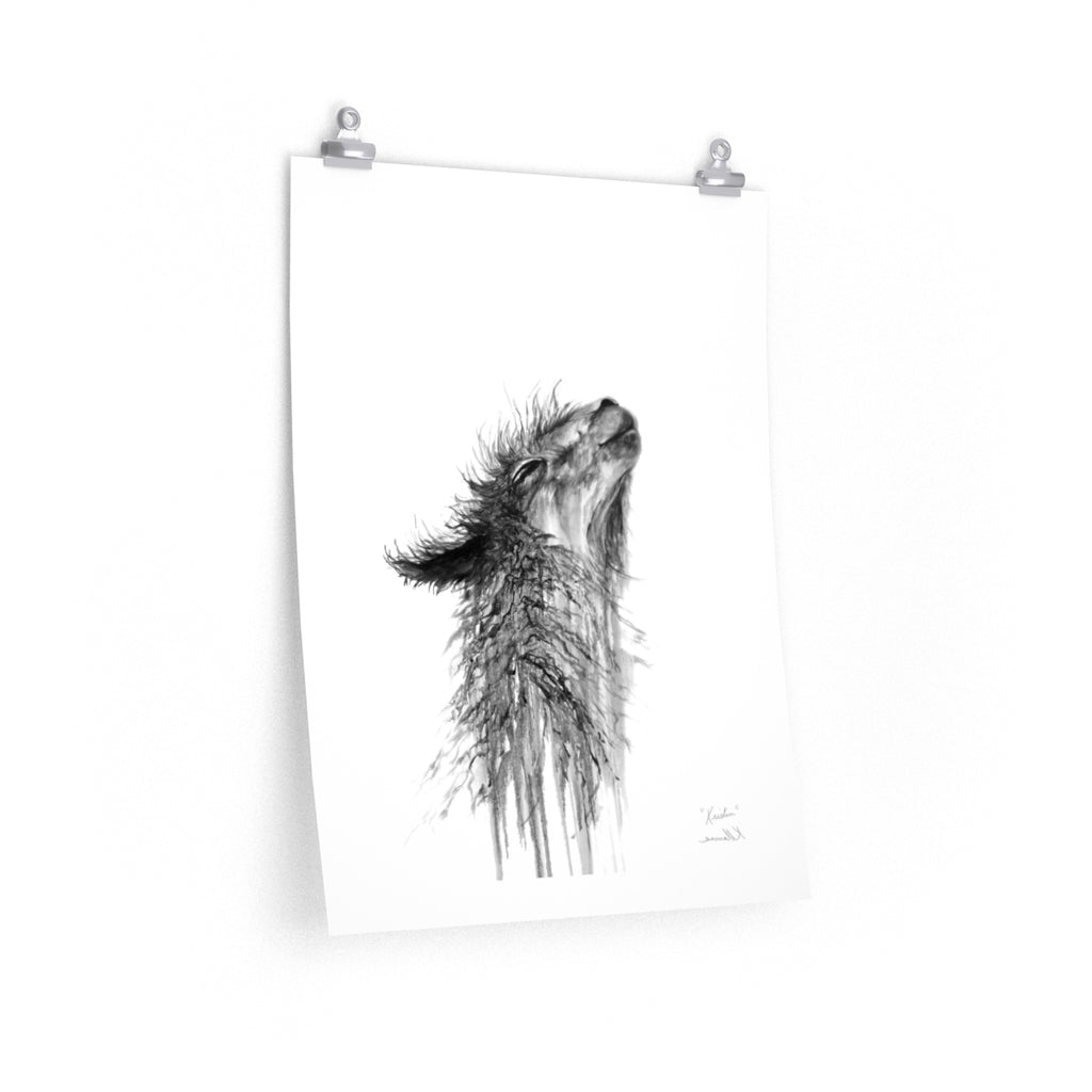 KRISTIN Llama- Art Paper Print