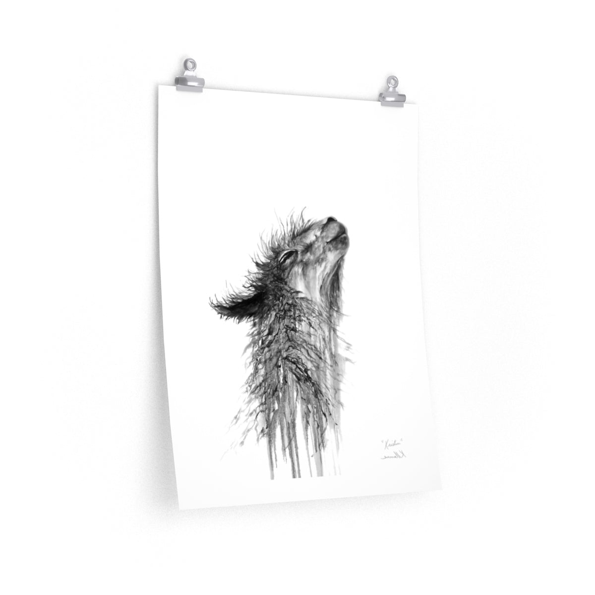 KRISTIN Llama- Art Paper Print