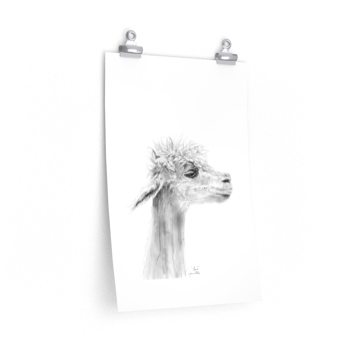 LARS Llama- Art Paper Print