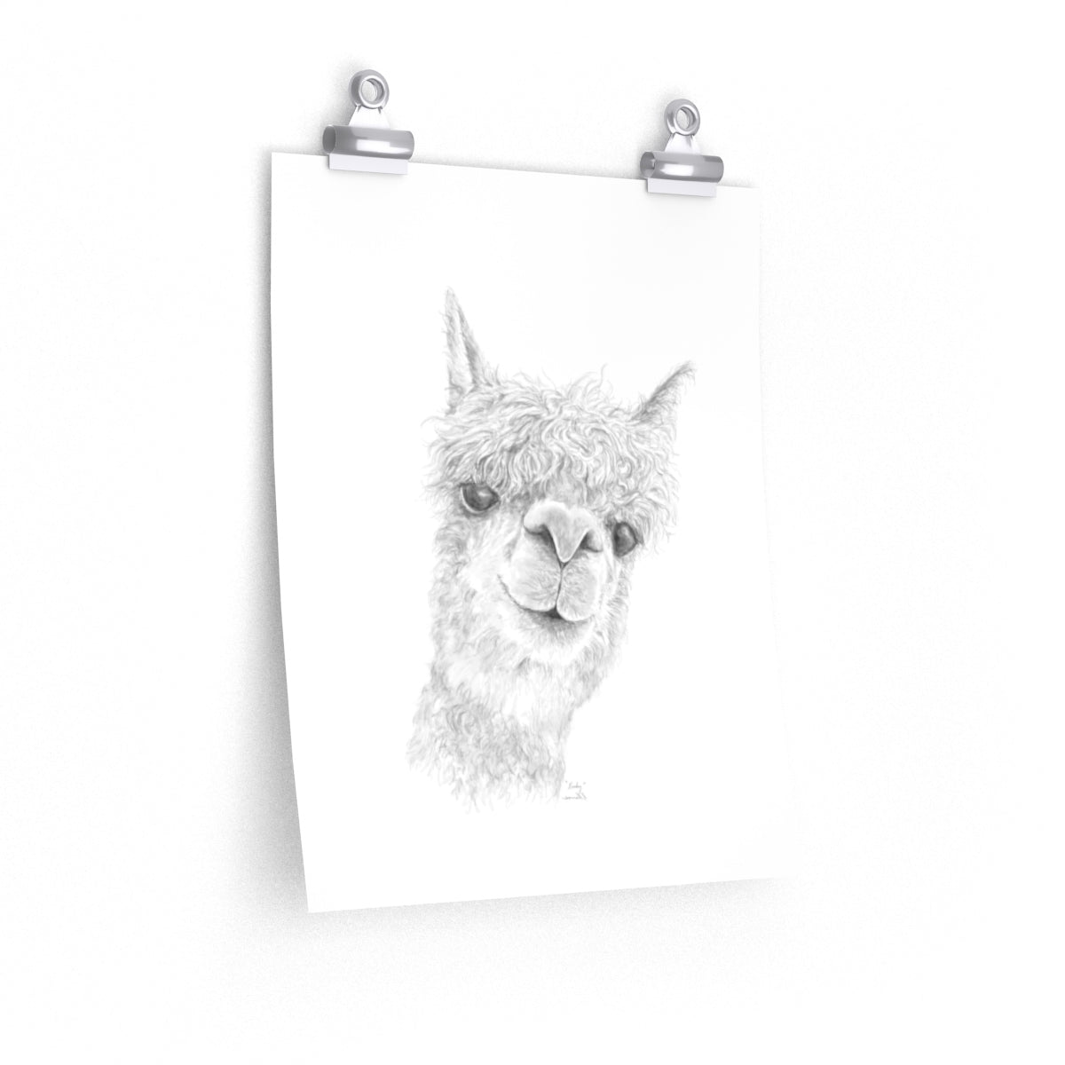 KENLEY Llama- Art Paper Print