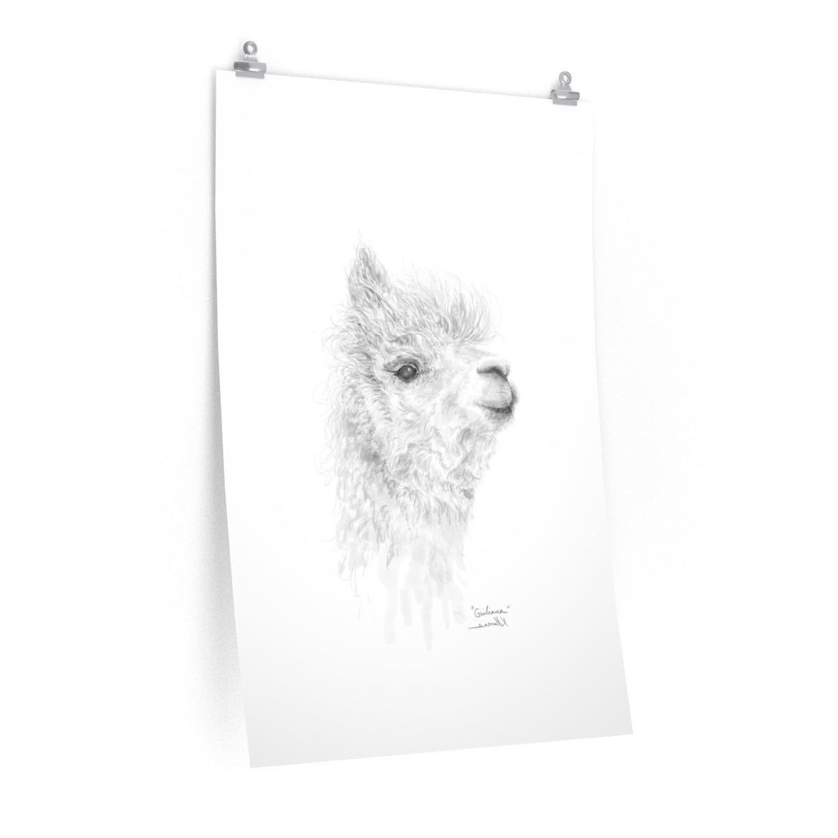 GIULIANA Llama- Art Paper Print