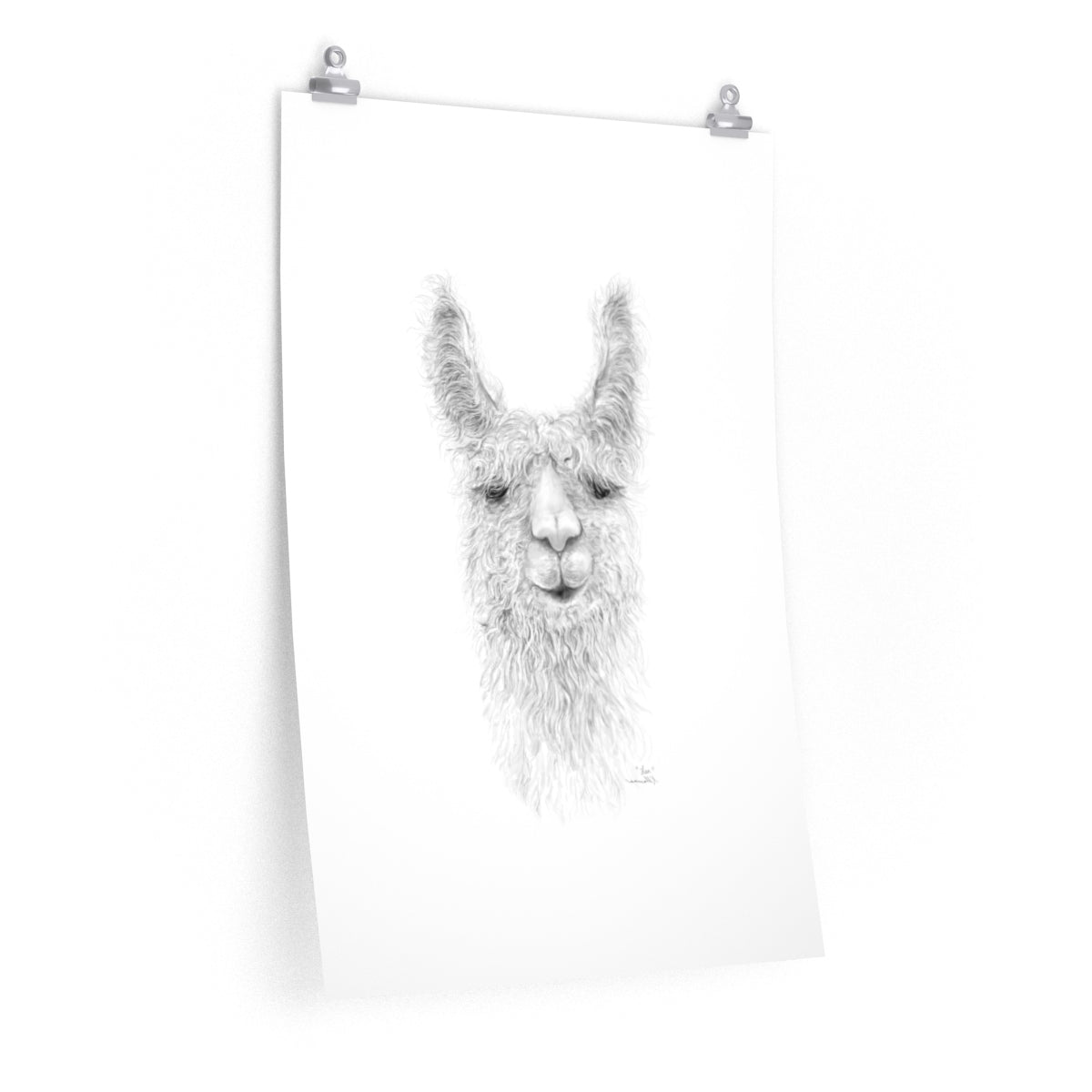 LEA Llama- Art Paper Print