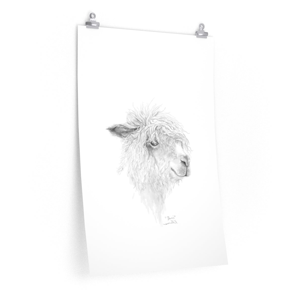 DANI Llama- Art Paper Print