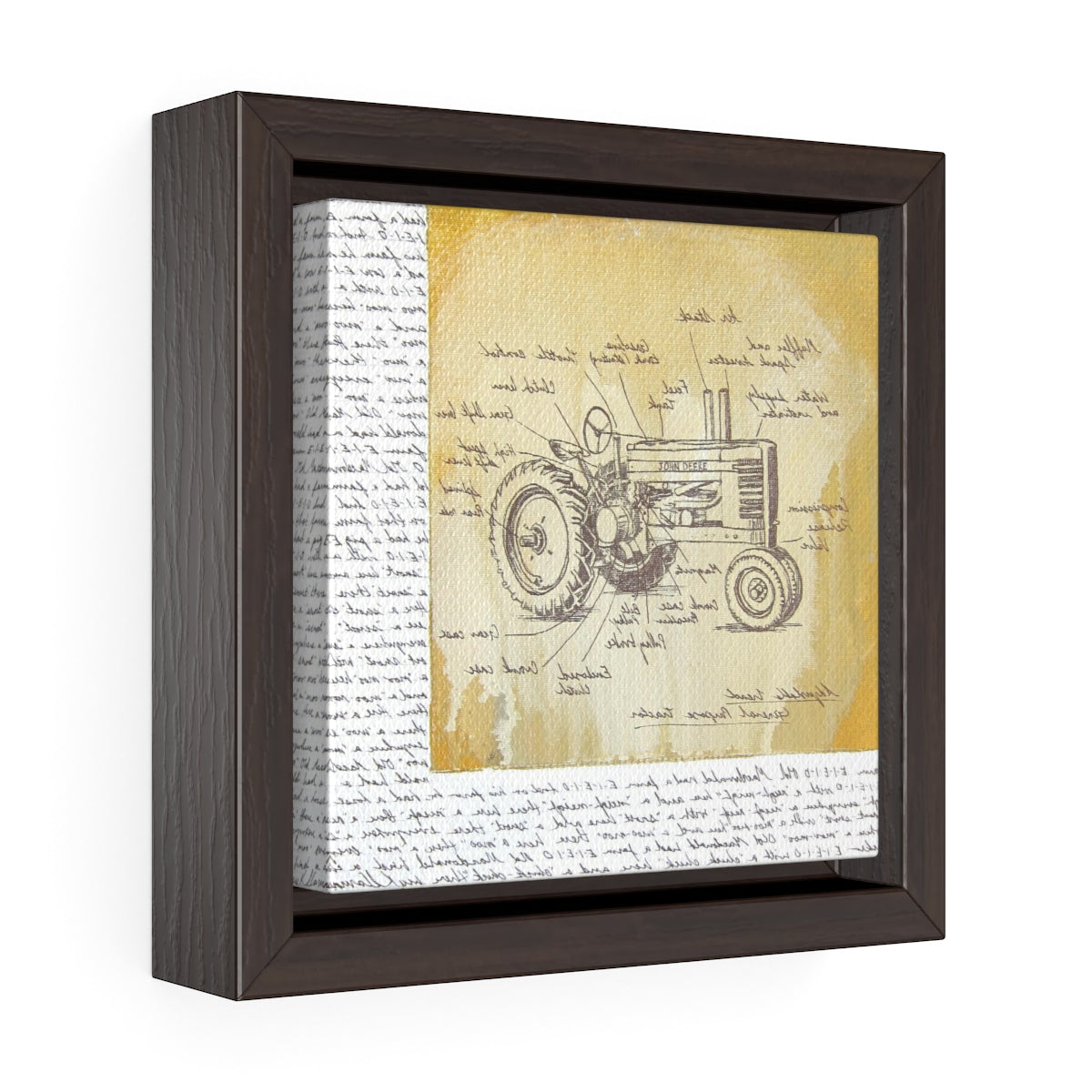 Square Framed Art Print | Lullaby: On That Farm