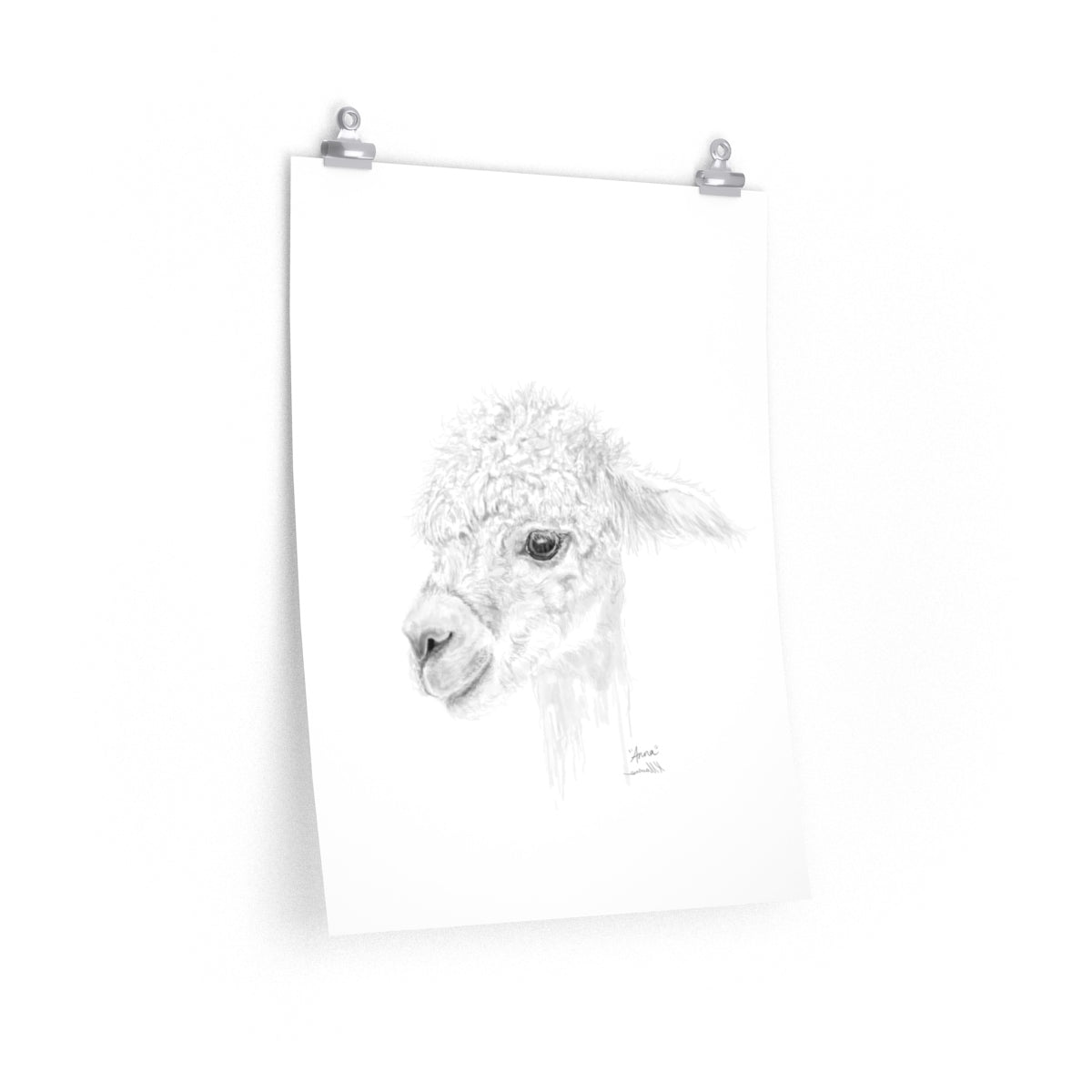 ANNA Llama- Art Paper Print