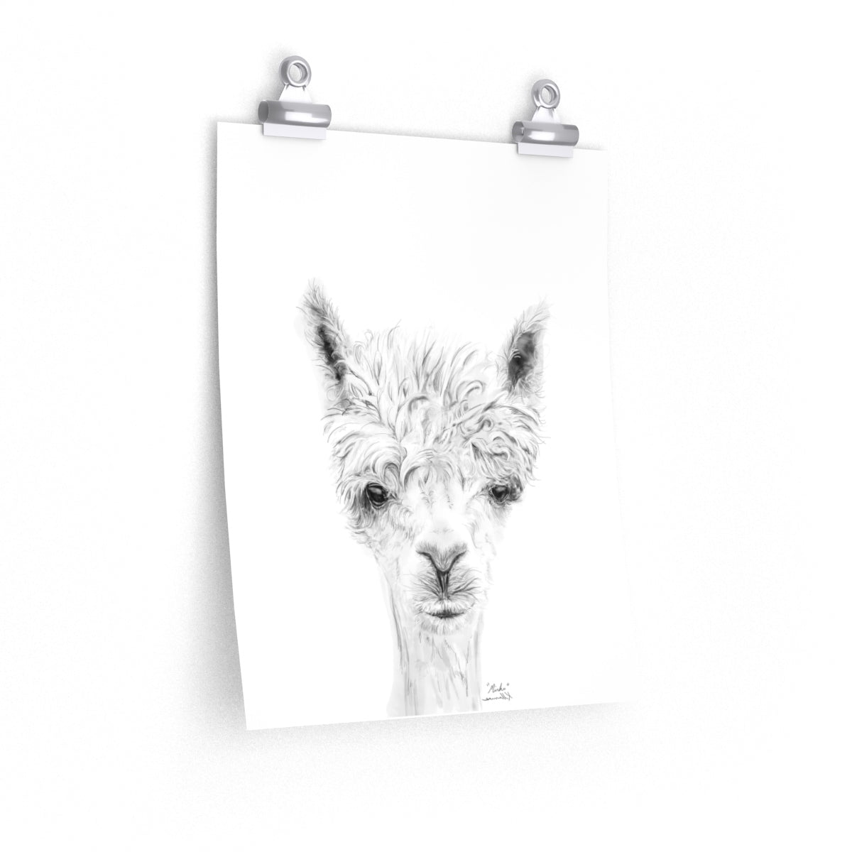 MIRKO Llama- Art Paper Print