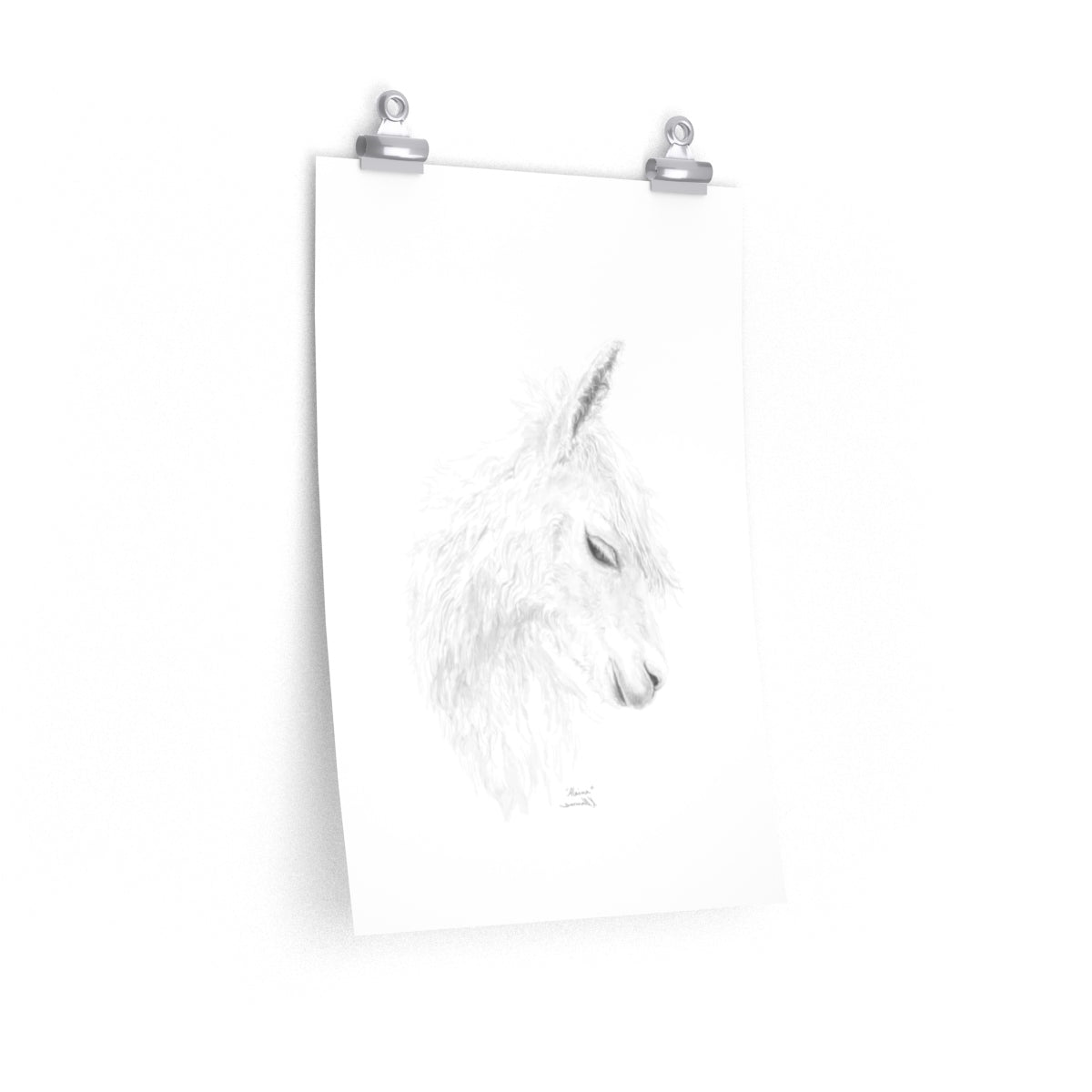 ALAINA Llama- Art Paper Print