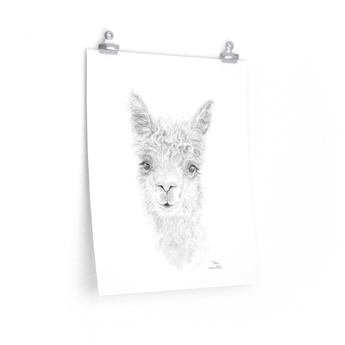 DARA Llama- Art Paper Print