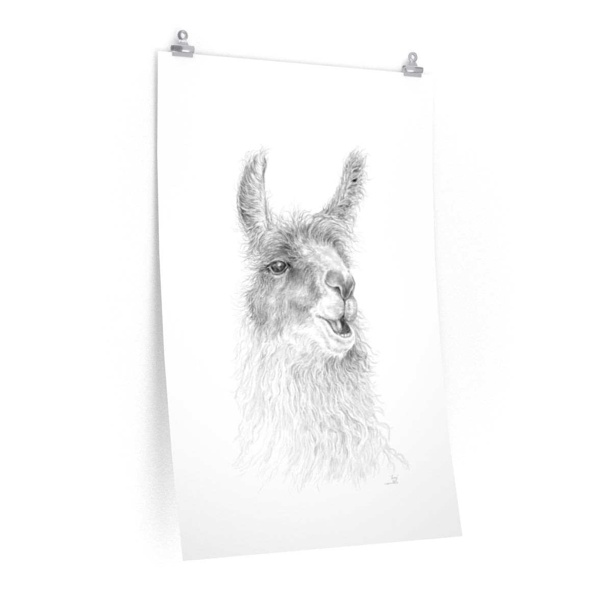 LUCY Llama- Art Paper Print