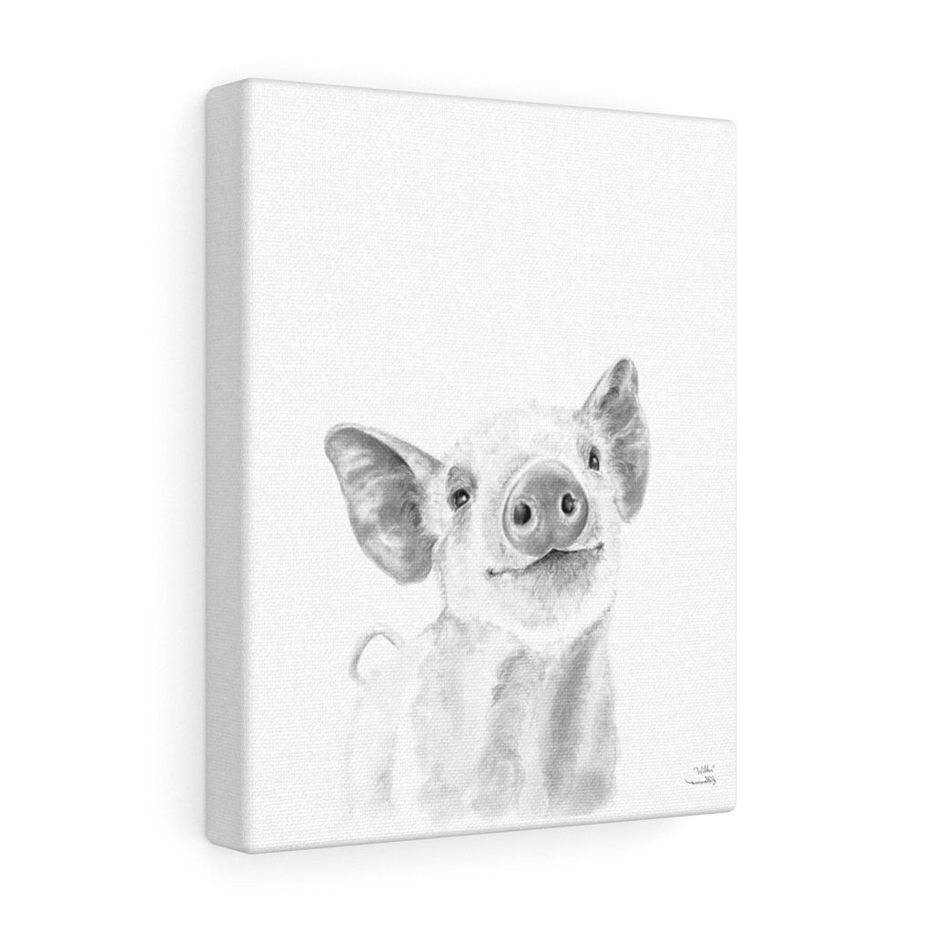 Wilber Pig - Animal Art Canvas
