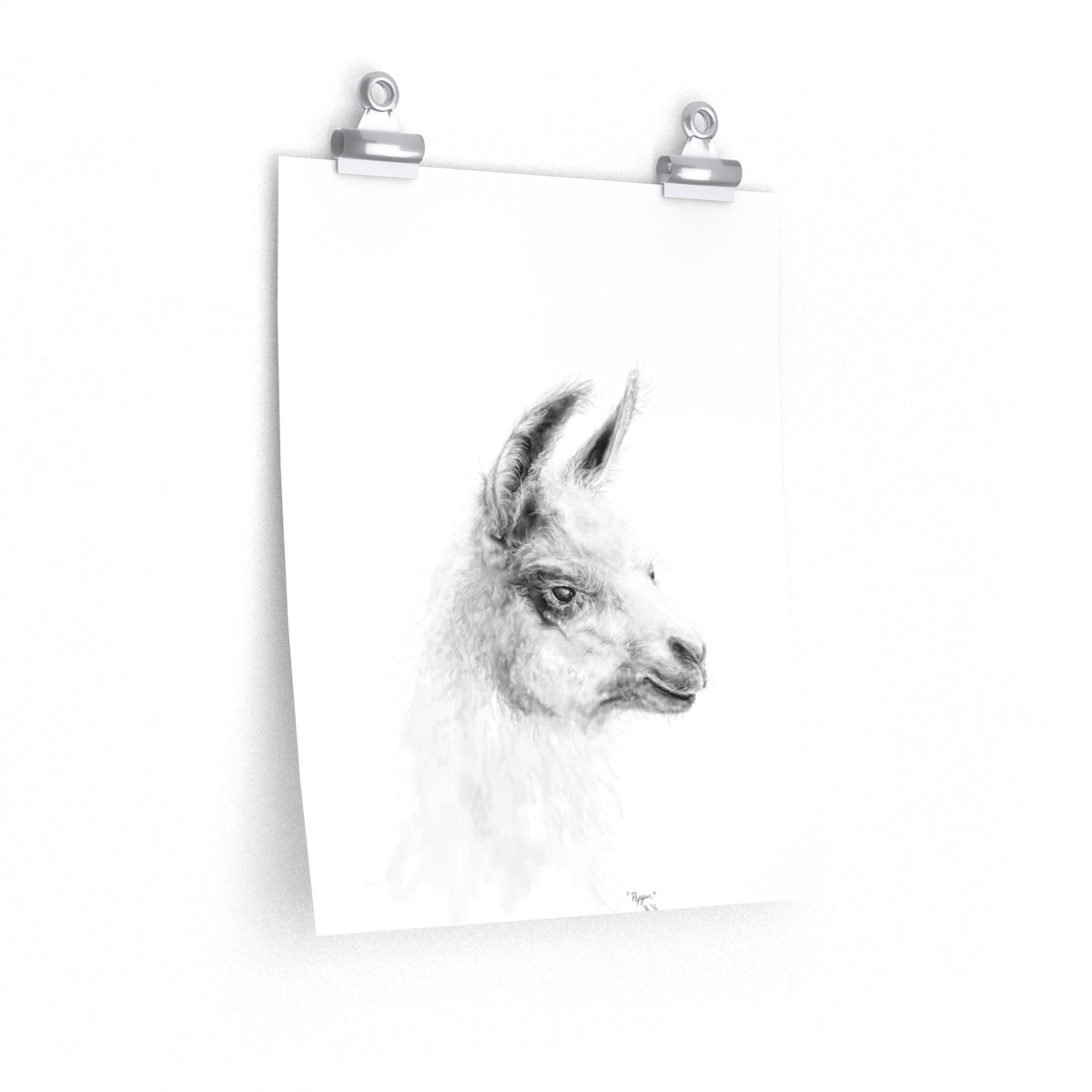 PEPPER Llama- Art Paper Print