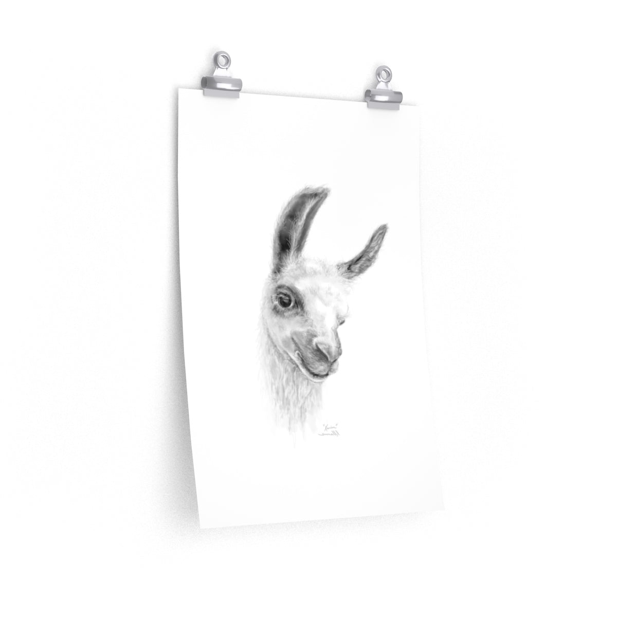 KARIN Llama- Art Paper Print