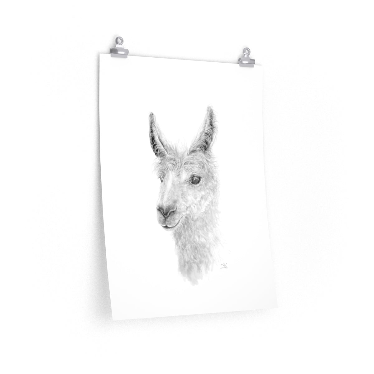 TEELE Llama- Art Paper Print