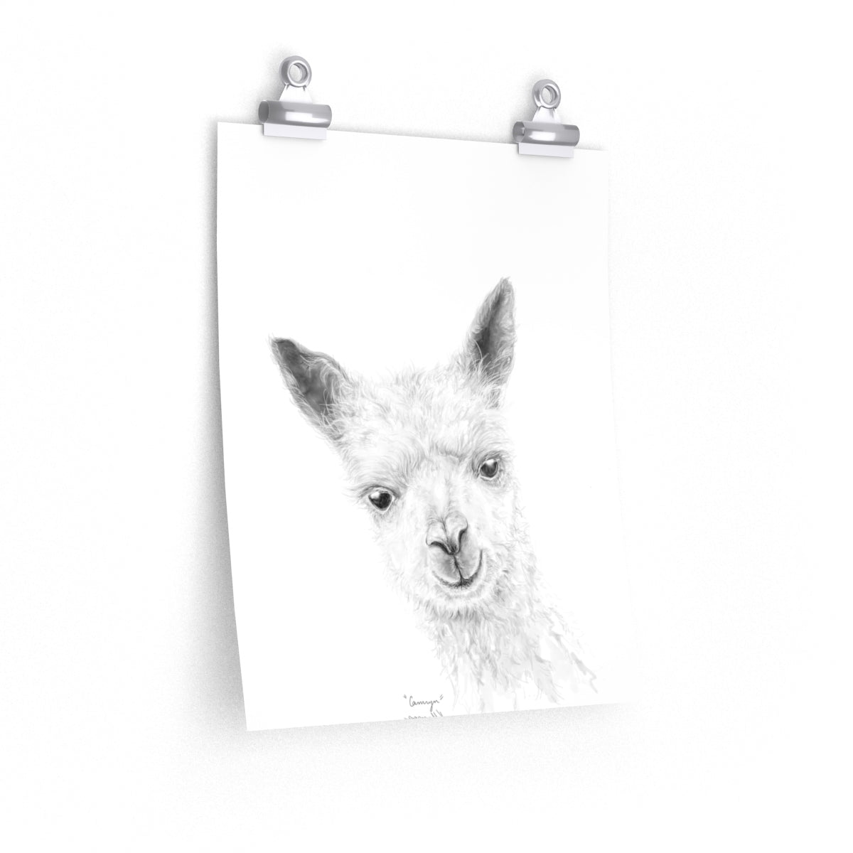 CAMRYN Llama- Art Paper Print