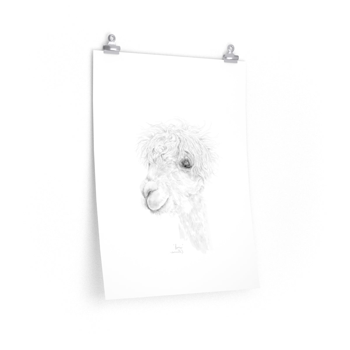 LORI Llama- Art Paper Print