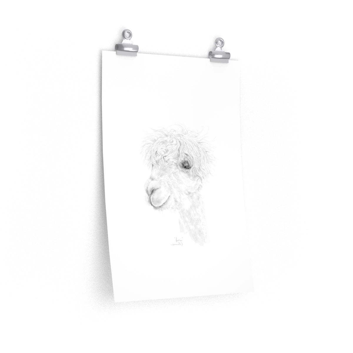 LORI Llama- Art Paper Print