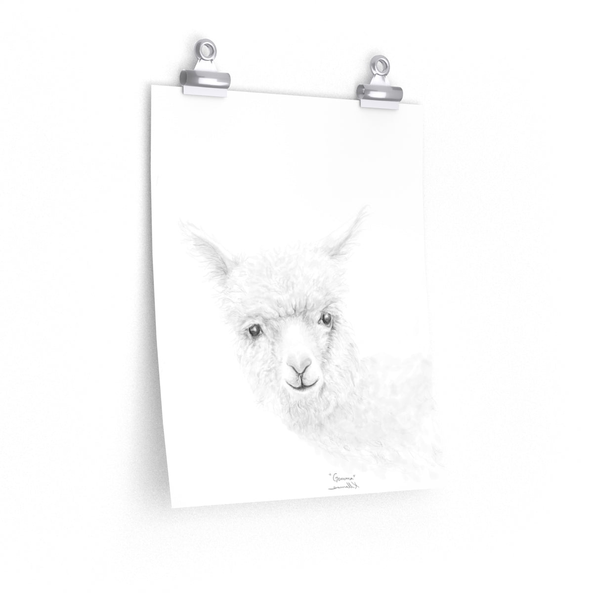 GEMMA Llama- Art Paper Print
