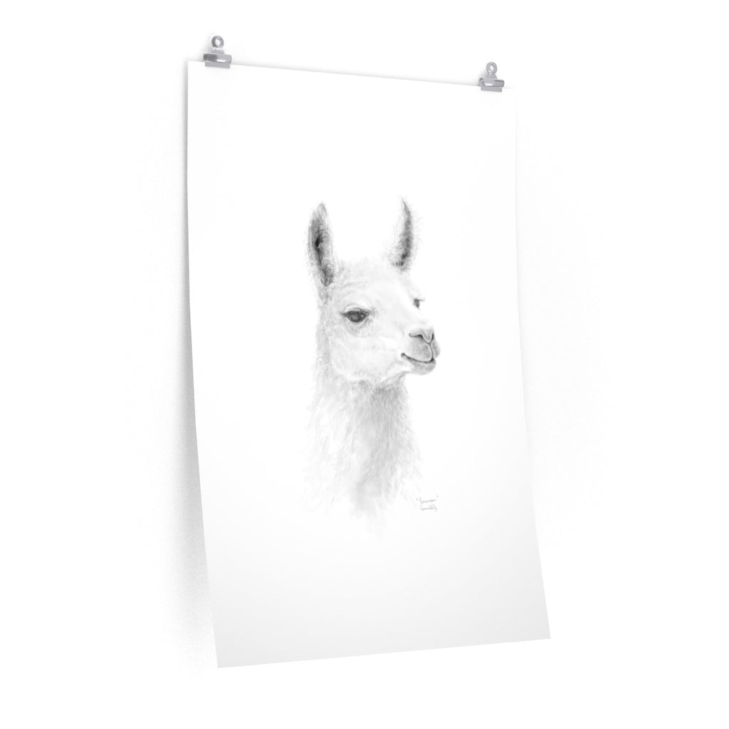 JOUNEER Llama- Art Paper Print