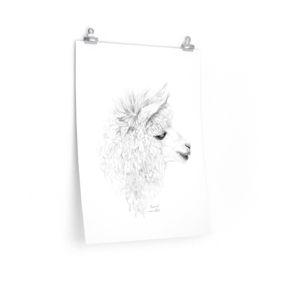 ARIANA Llama- Art Paper Print