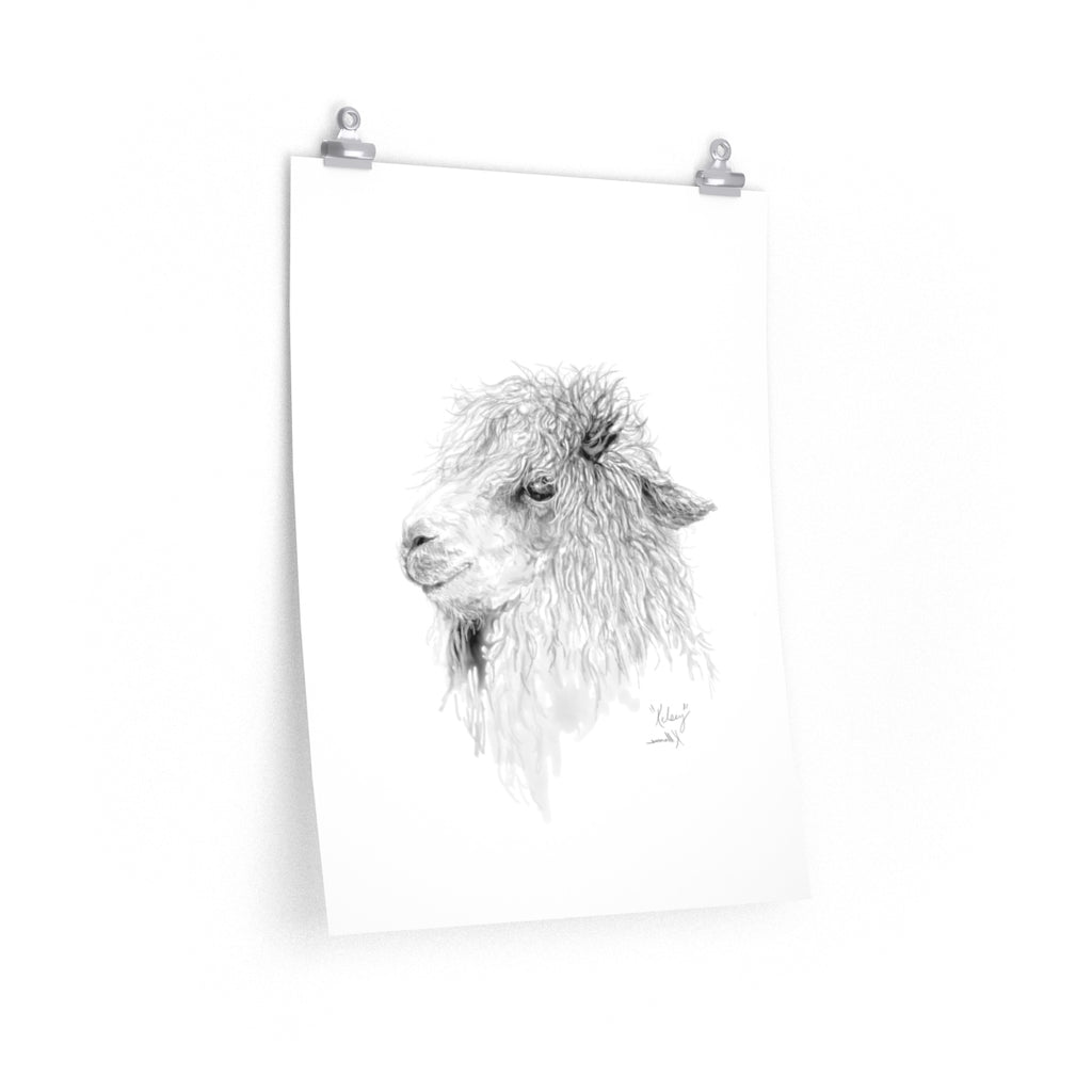 KELSEY Llama- Art Paper Print