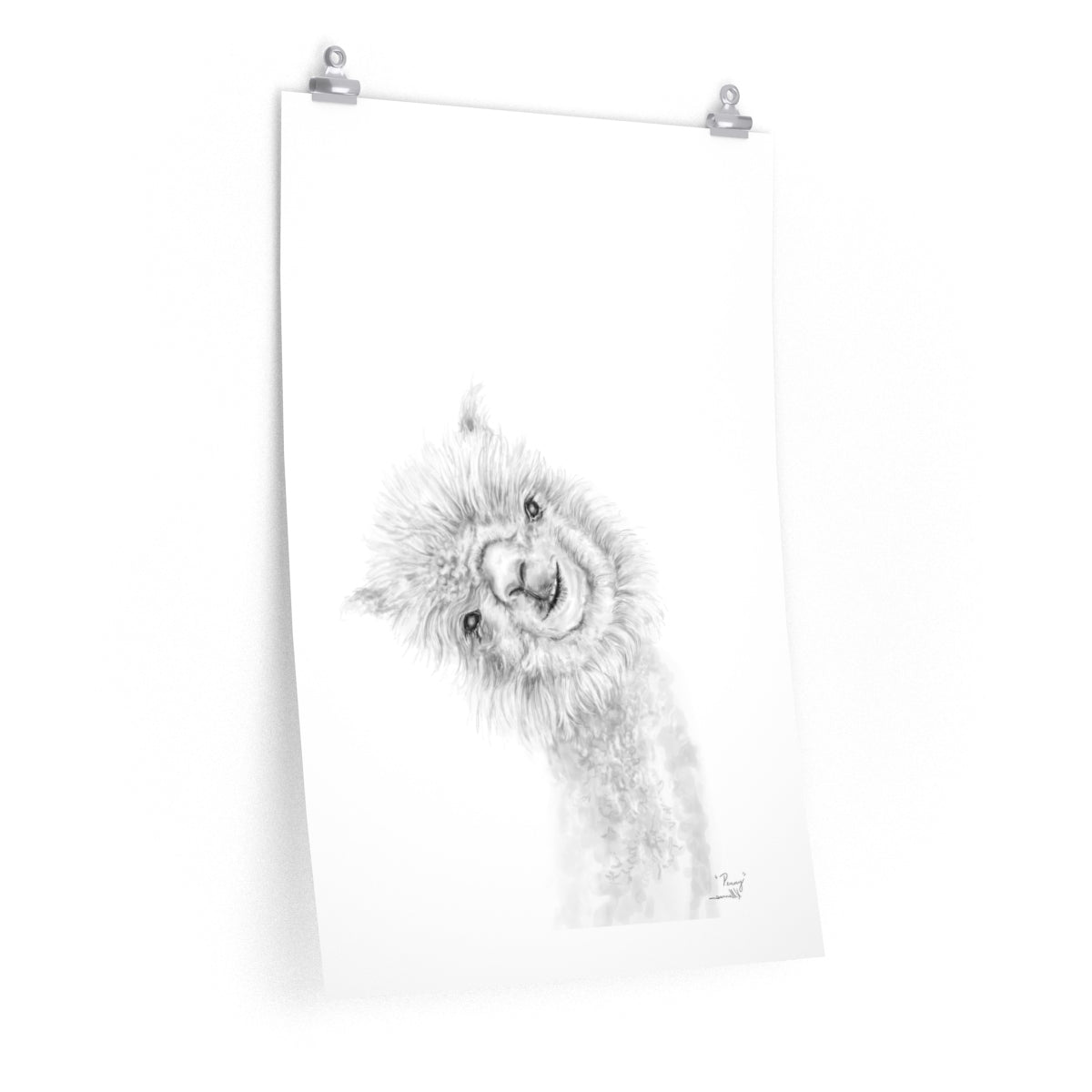 PENNY Llama- Art Paper Print