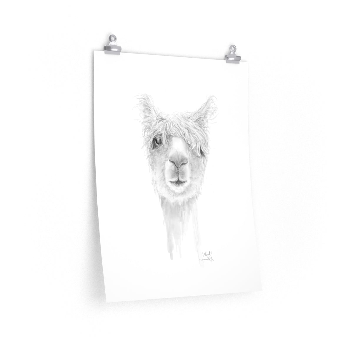 MARK Llama- Art Paper Print