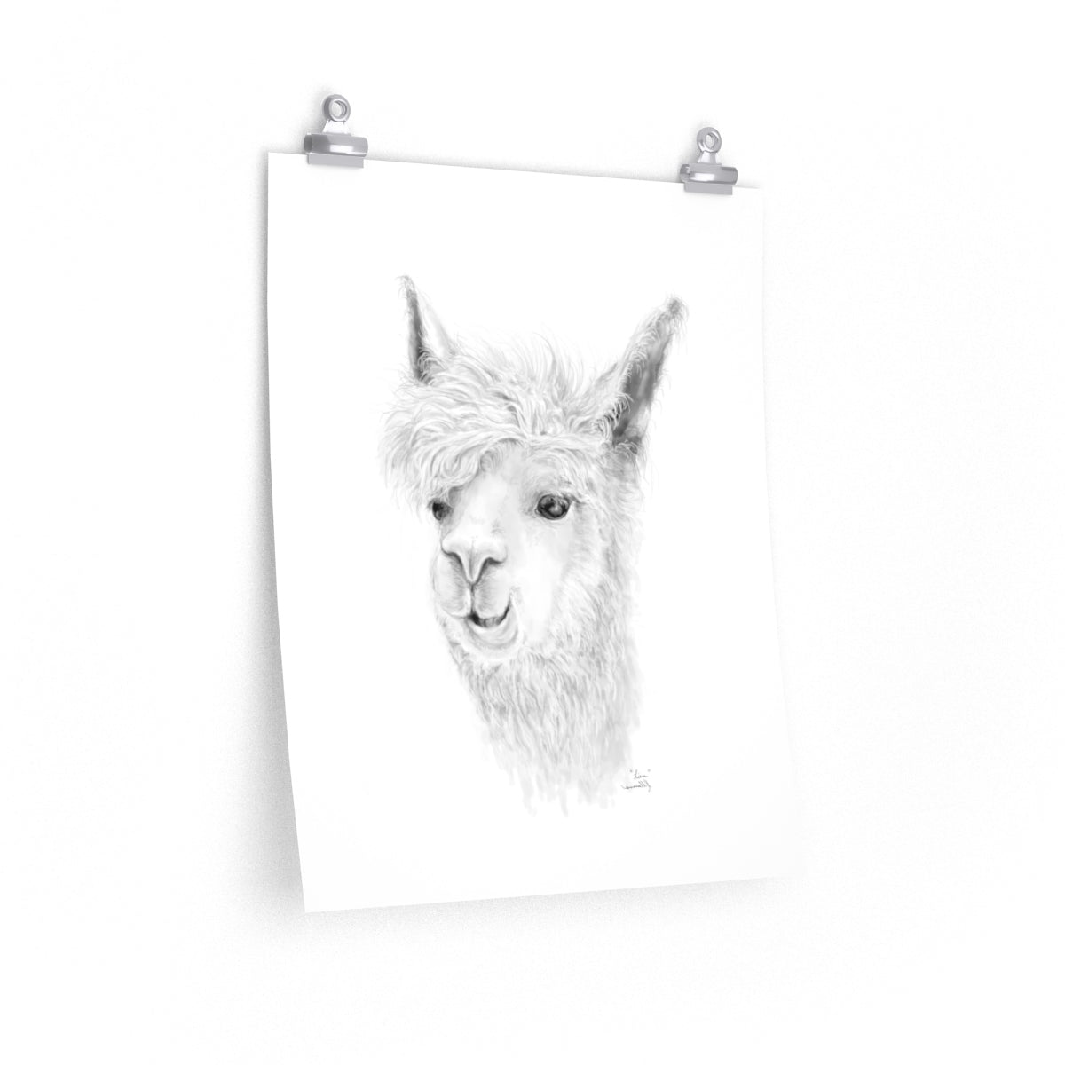 LIAM Llama- Art Paper Print