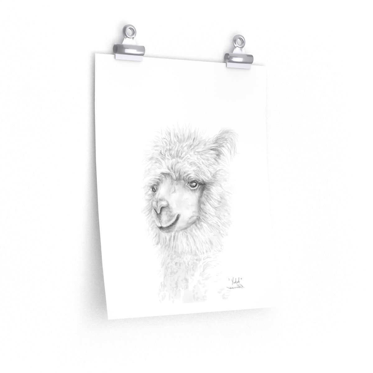 YAKOB Llama- Art Paper Print
