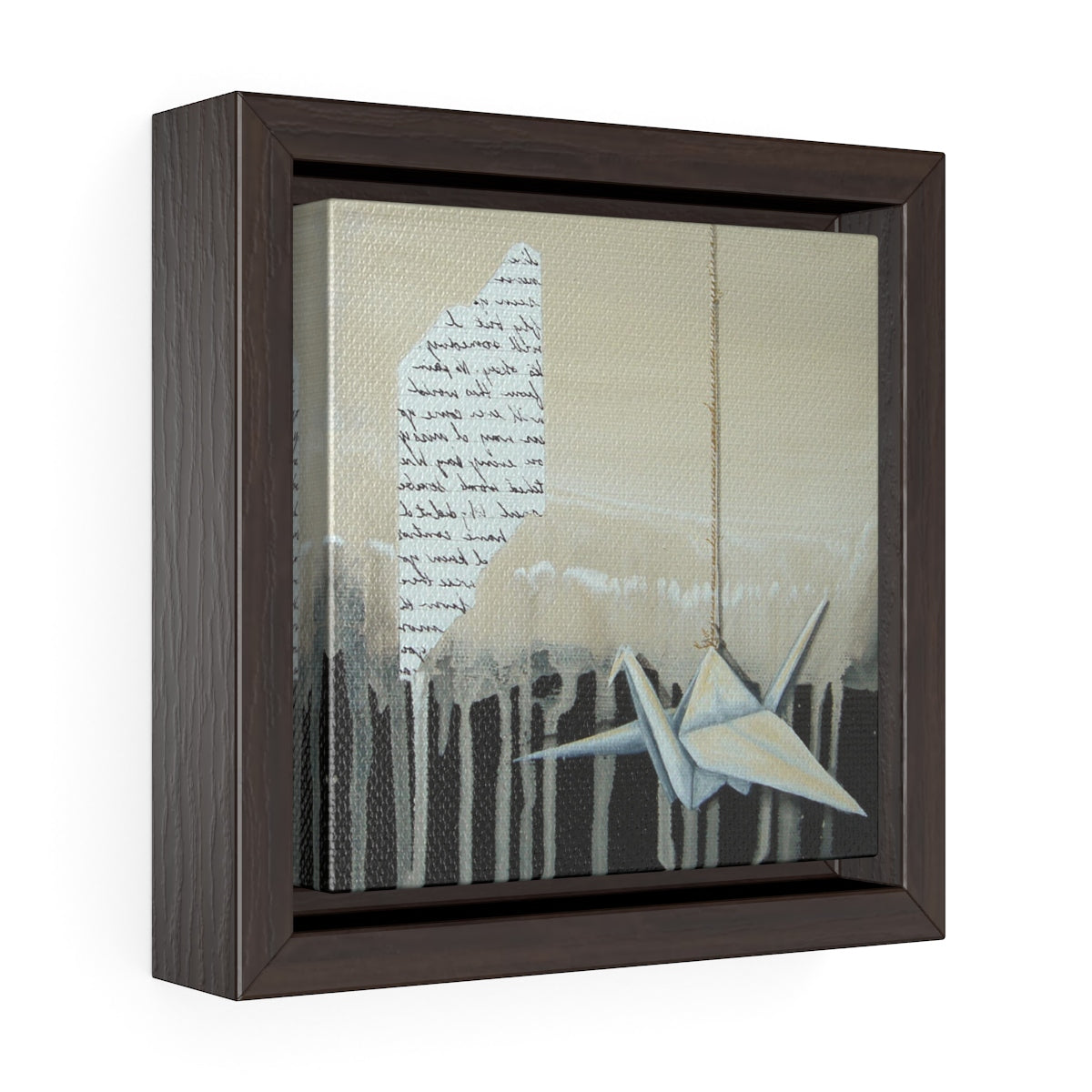 Square Framed 6x6" Art Print | Lullaby: Paper Crane