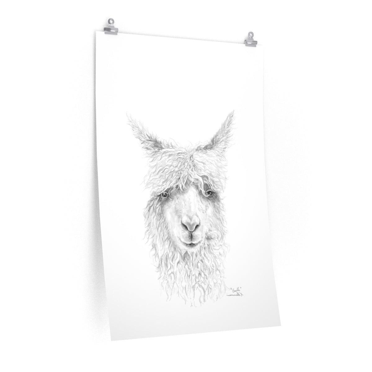 GAELLE Llama- Art Paper Print