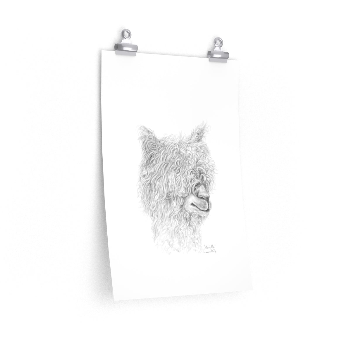 MARIELLE Llama- Art Paper Print