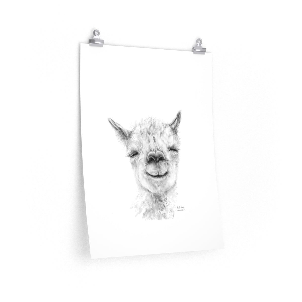 REBEKAH Llama- Art Paper Print