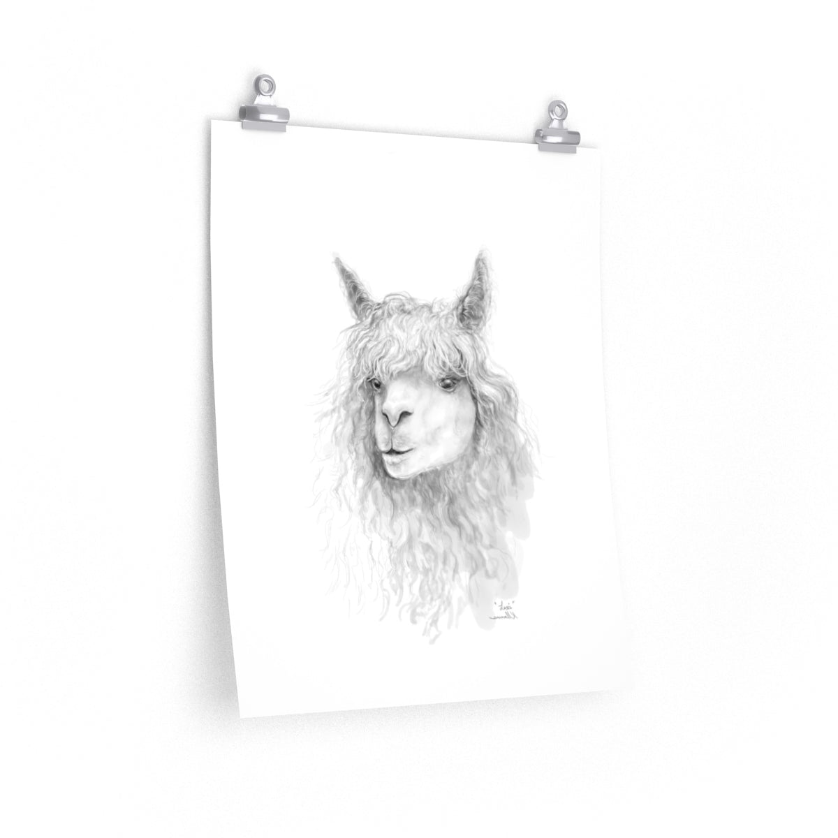 LEXI Llama- Art Paper Print